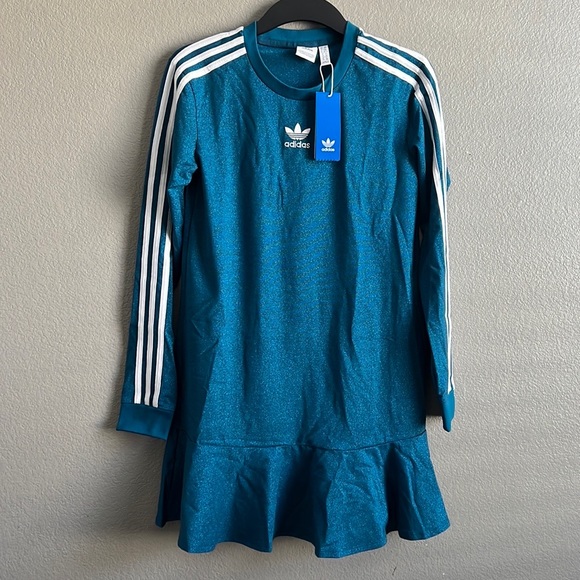 Adidas blue bling shine BELLISTA TEE DRESS - Picture 2 of 4